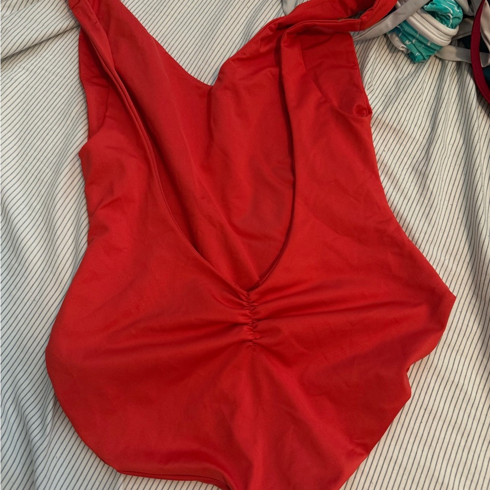 Red One-Piece Swimsuit